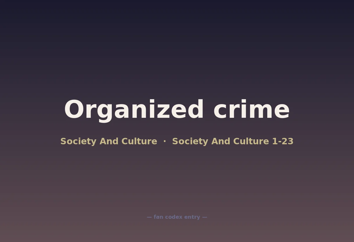 Organized crime