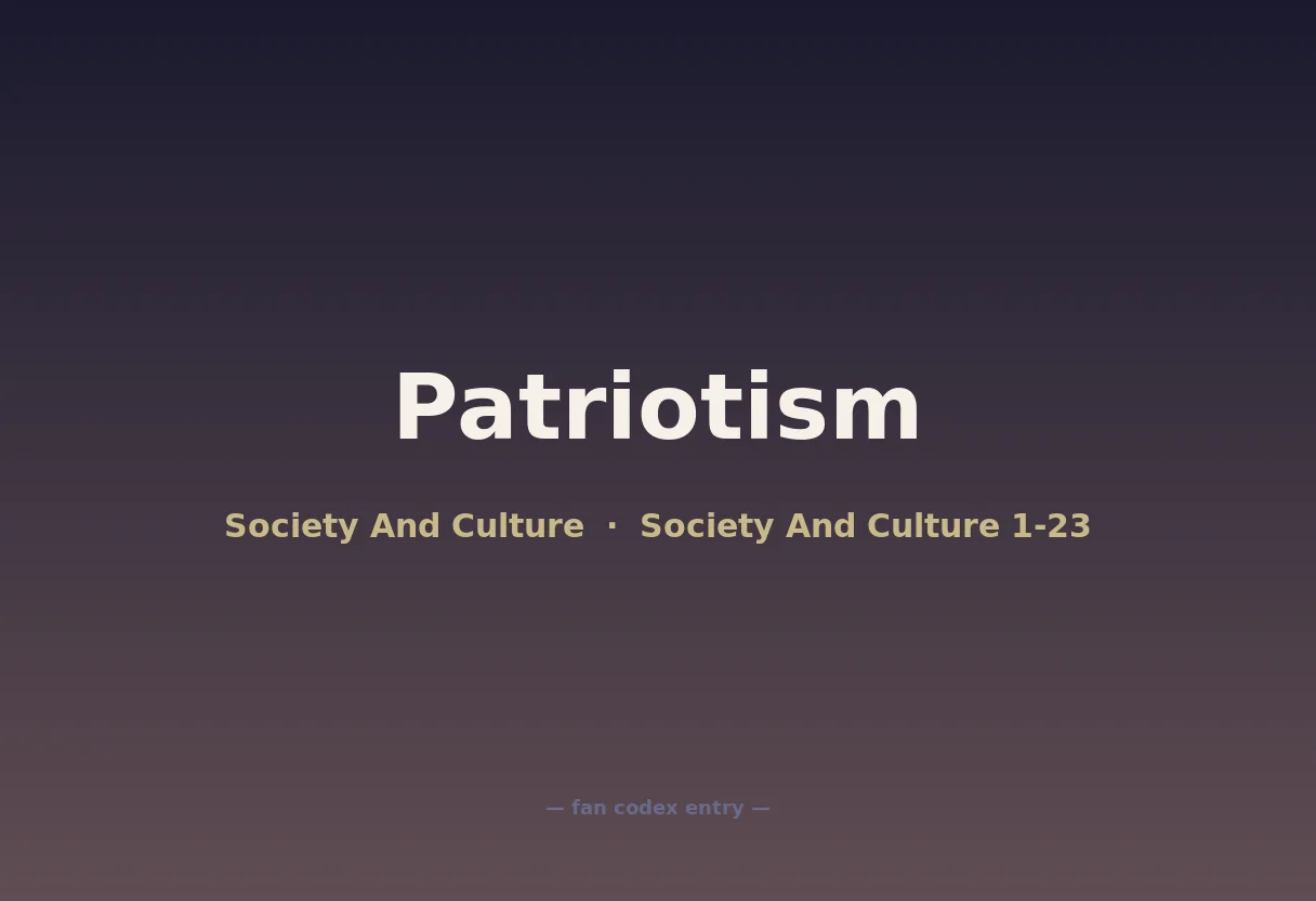 Patriotism