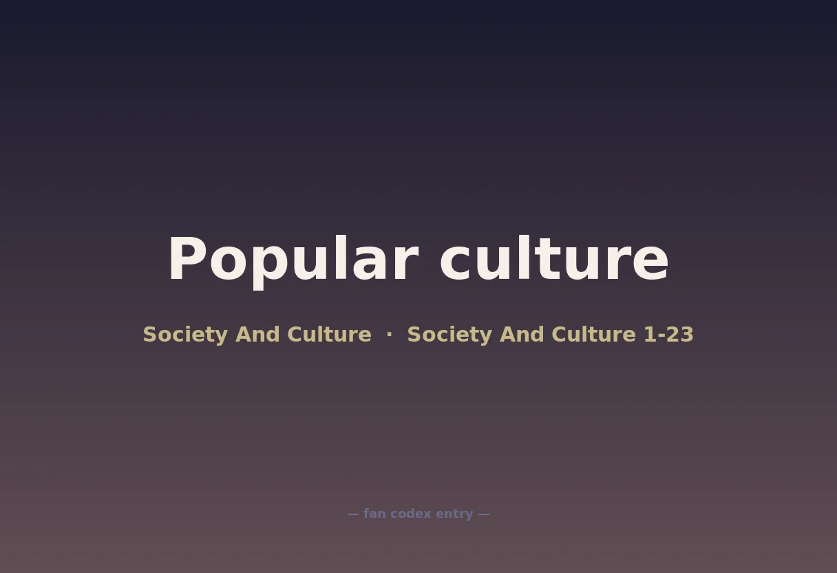 Popular culture