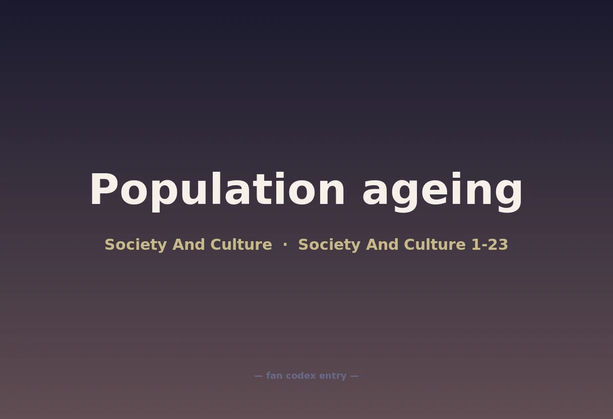 Population ageing