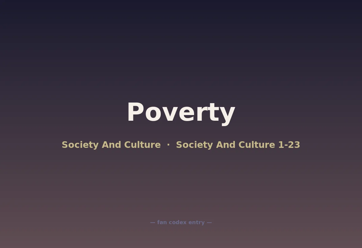 Poverty