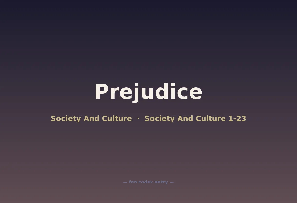Prejudice